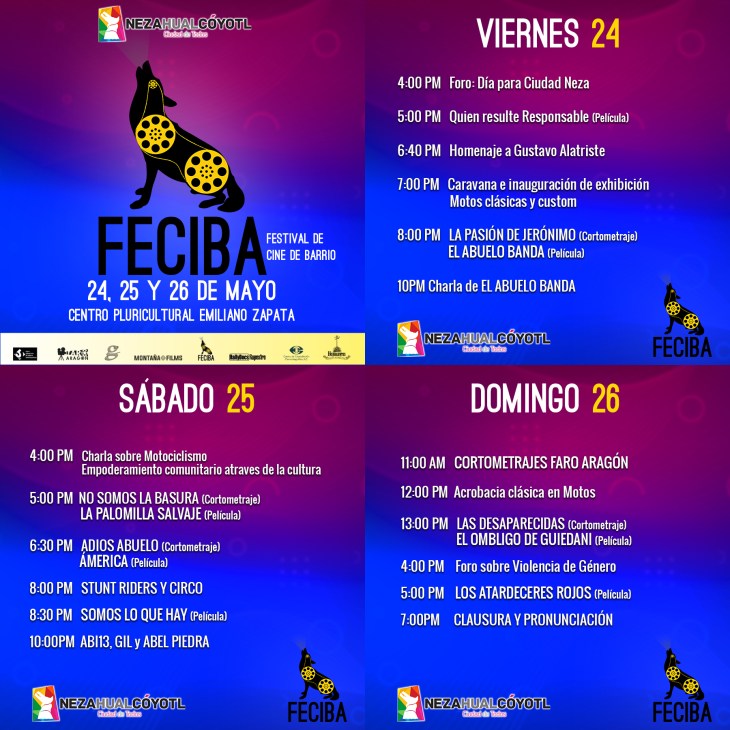 Llega a Ciudad Neza el Festival de cine de barrio 1 cartel