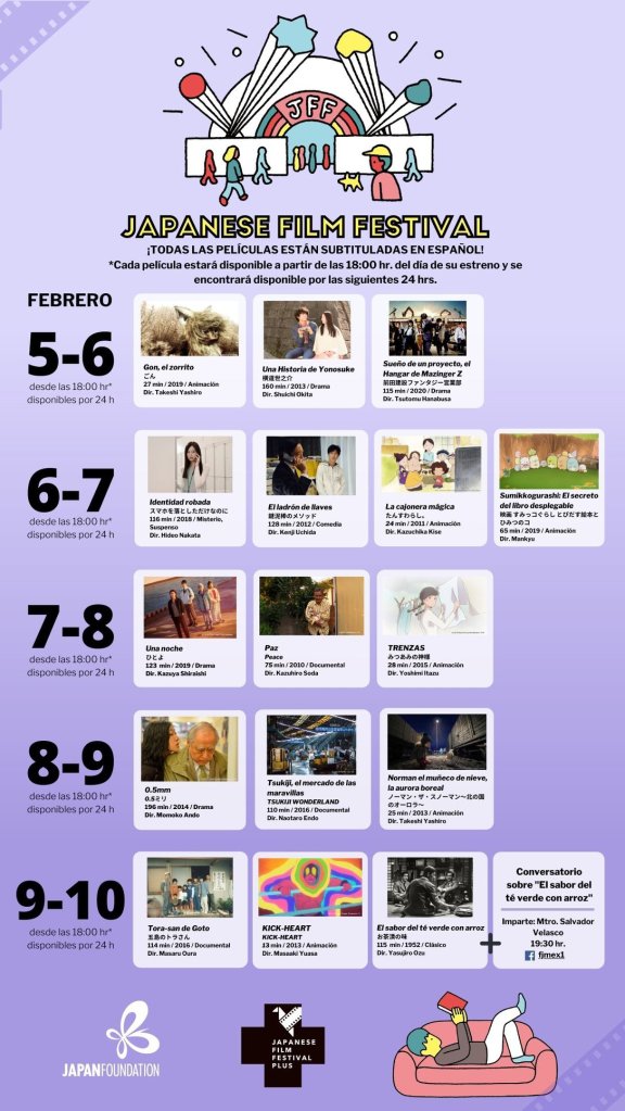 30 películas te esperan gratis y en línea en el Festival de Cine Japonés 1 japones