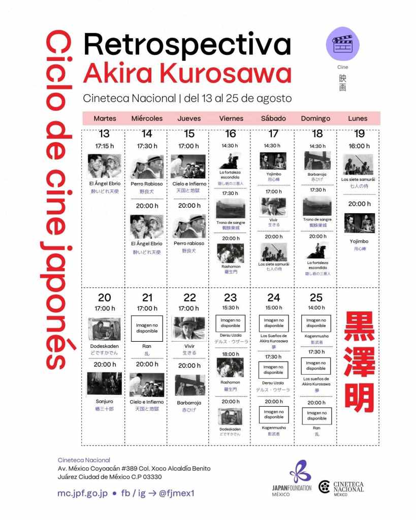Akira Kurosawa: todo sobre la retrospectiva 35mm en Cineteca Nacional 